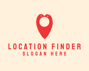 Geolocation - Lovely Dove Couple logo design