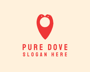 Lovely Dove Couple logo design