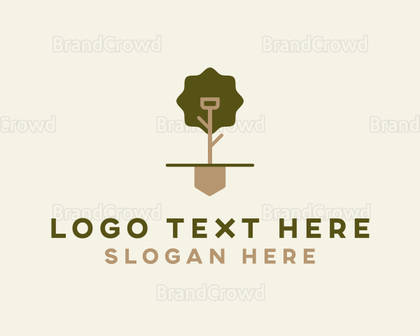 Shovel Tree Landscaping Logo