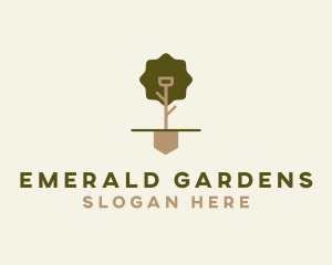 Shovel Tree Landscaping logo design