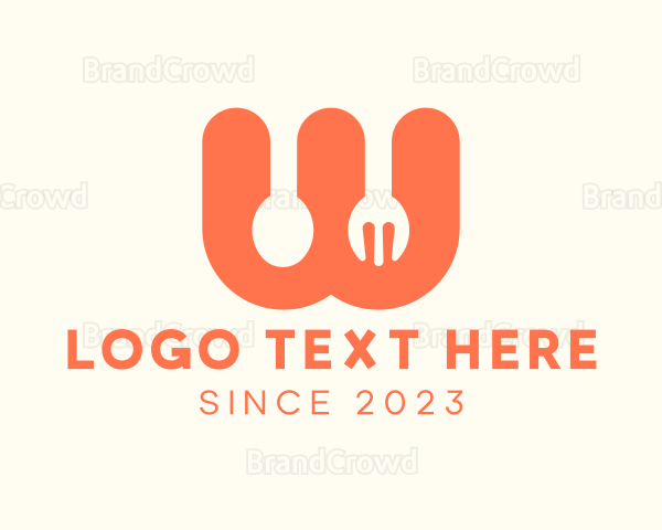 Food Eatery Letter W Logo