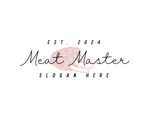 Butcher Rib Meat logo design