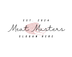 Butcher Rib Meat logo design