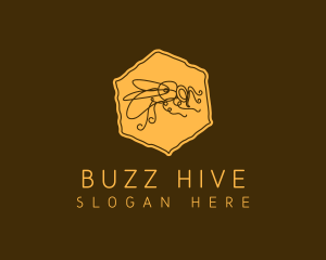 Honey Bee Doodle logo design