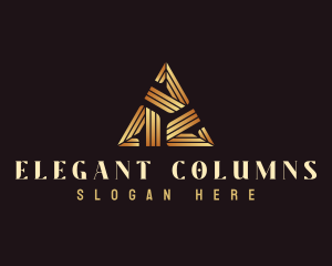 Elegant Luxury Triangle logo design