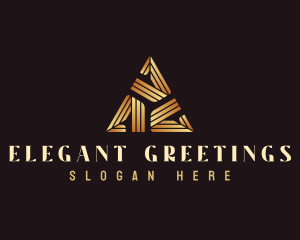 Elegant Luxury Triangle logo design