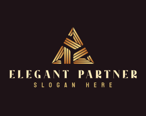 Elegant Luxury Triangle logo design