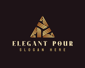 Elegant Luxury Triangle logo design