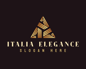 Elegant Luxury Triangle logo design