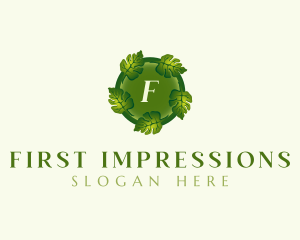 Environmental Nature Leaf logo design