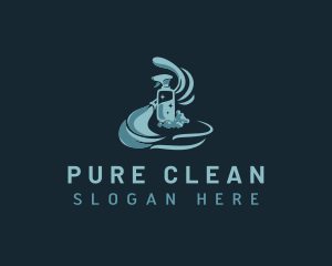 Cleaning Sanitation Spray logo design