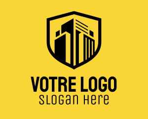Office - Property Building Shield logo design