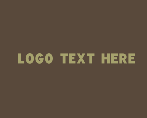 Camouflage - Masculine Military Business logo design