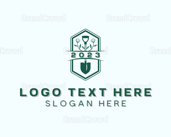 Flower Shovel Landscaping Logo