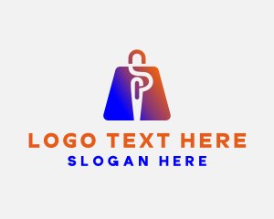 Thread - Needle Sewing Shopping Bag logo design