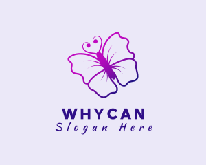 Butterfly - Gradient Floral Butterfly logo design