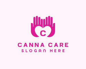 Caring Hands Charity logo design