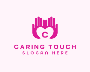 Caring Hands Charity logo design