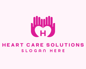 Caring Hands Charity logo design