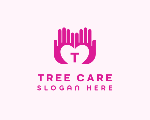 Caring Hands Charity logo design