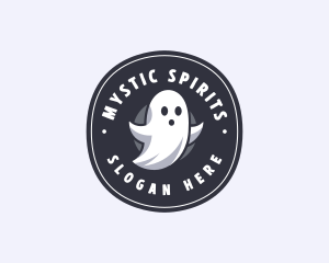 Paranormal - Scary Ghost Spirit logo design