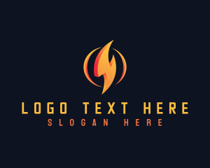 Voltage - Energy Lightning Bolt logo design