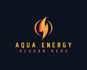 Energy Lightning Bolt logo design