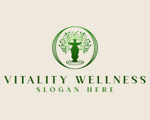 Wellness Tree Woman logo design