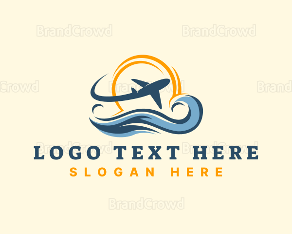 Airplane Travel Vacation Logo