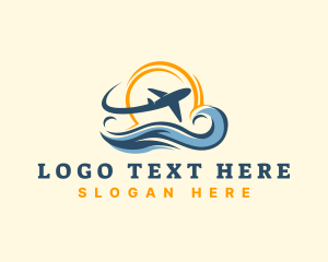 Travel - Airplane Travel Vacation logo design