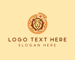 Italian - Lion Pizza Restaurant logo design