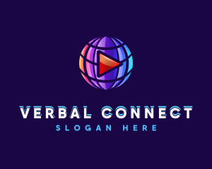 Language - Globe Media Player logo design