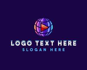 Youtube Star - Globe Media Player logo design