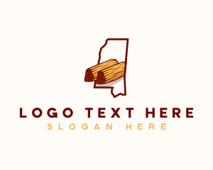 Map - Mississippi Tamales Cuisine logo design