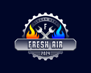 Heating Cooling Maintenance logo design