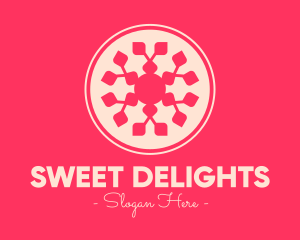 Pink Ornamental Wellness Spa logo design