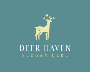 Deer Bird Wildlife Conservation logo design