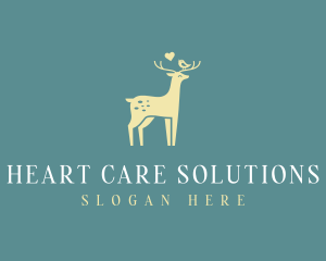 Deer Bird Wildlife Conservation logo design