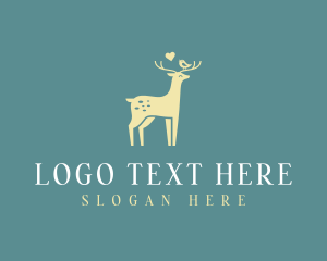 Deer - Deer Bird Wildlife Conservation logo design