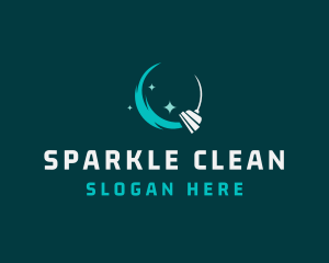 Cleaning - Clean Broom Cleaning logo design