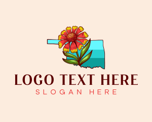 Blossom Flower - Oklahoma Flower Garden logo design