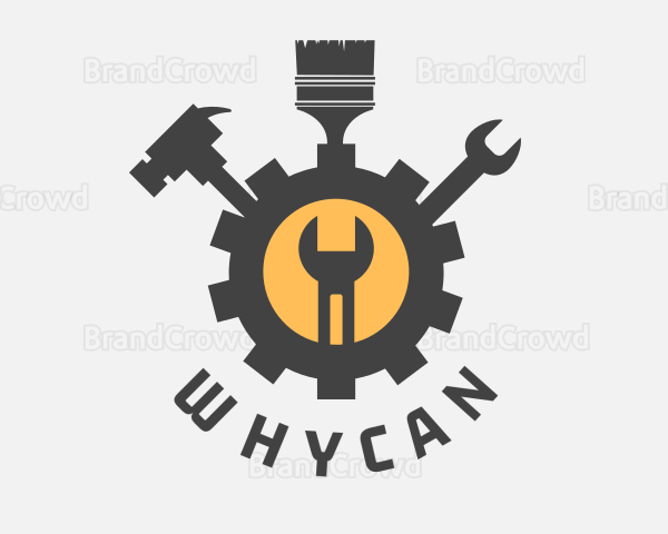 Mechanic Tools Cog Logo