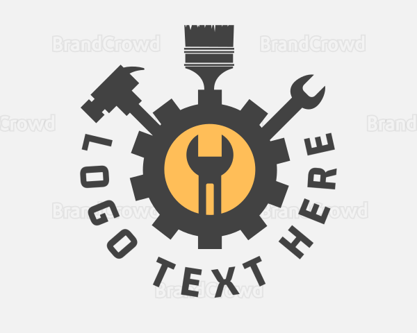 Mechanic Tools Cog Logo