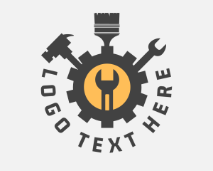 Renovation - Mechanic Tools Cog logo design