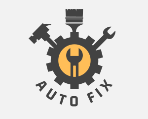 Mechanic - Mechanic Tools Cog logo design