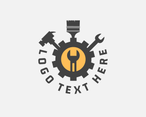 Mechanic Tools Cog logo design