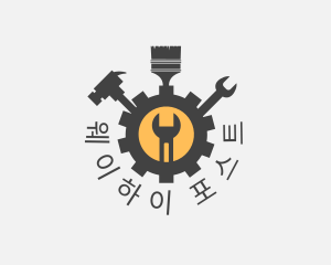 Mechanic Tools Cog logo design