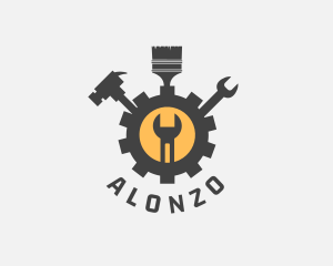 Mechanic Tools Cog logo design