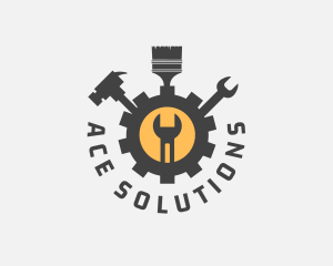 Mechanic Tools Cog logo design