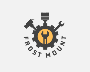 Mechanic Tools Cog logo design